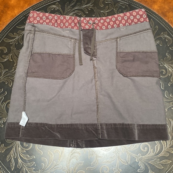 COPY - Athleta Velour Corduroy Gray Taupe Brown Mini Skirt Active Athletic Size… - Picture 8 of 9